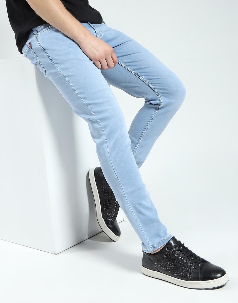 MONTE CARLO Herren Uni Regular Fit Jeans Hellblau 30