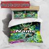 3pcs Duvet Cover Set (1*Duvet Cover + 2*Pillowcase, Without Core), Custom Name Saint Seiya Pattern Bedding Set, Home Bedroom Decor Gift