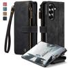 For Samsung Galaxy Z Fold7 5G Phone Cases with Strap CASEME C30 Zipper Multiple Card Holder PU Leather Cover