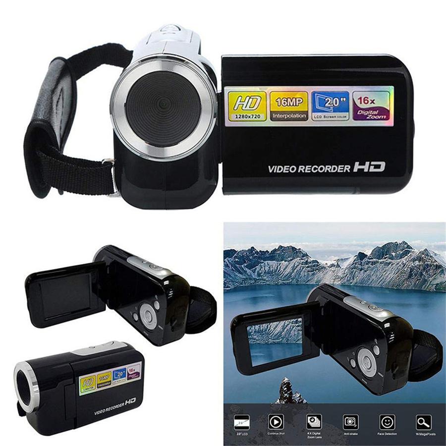 2" LCD 1080P Digital Video Camera Camcorder 16MP 16X Zoom Mini DV Camera Black
