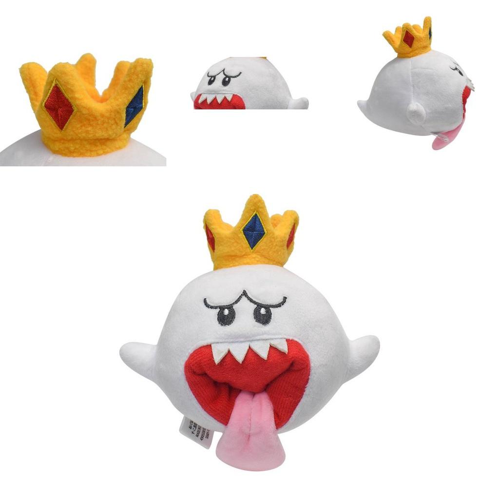 Weiches Super Mario King Boo sprechendes Plüschtier Stoffpuppe 17cm