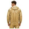 S-3XL Men Waterproof Hooded Jacket Long Sleeve Front Zip Up Drawstring Raincoat Windbreaker for Hiking Fishing Biking Outdoor