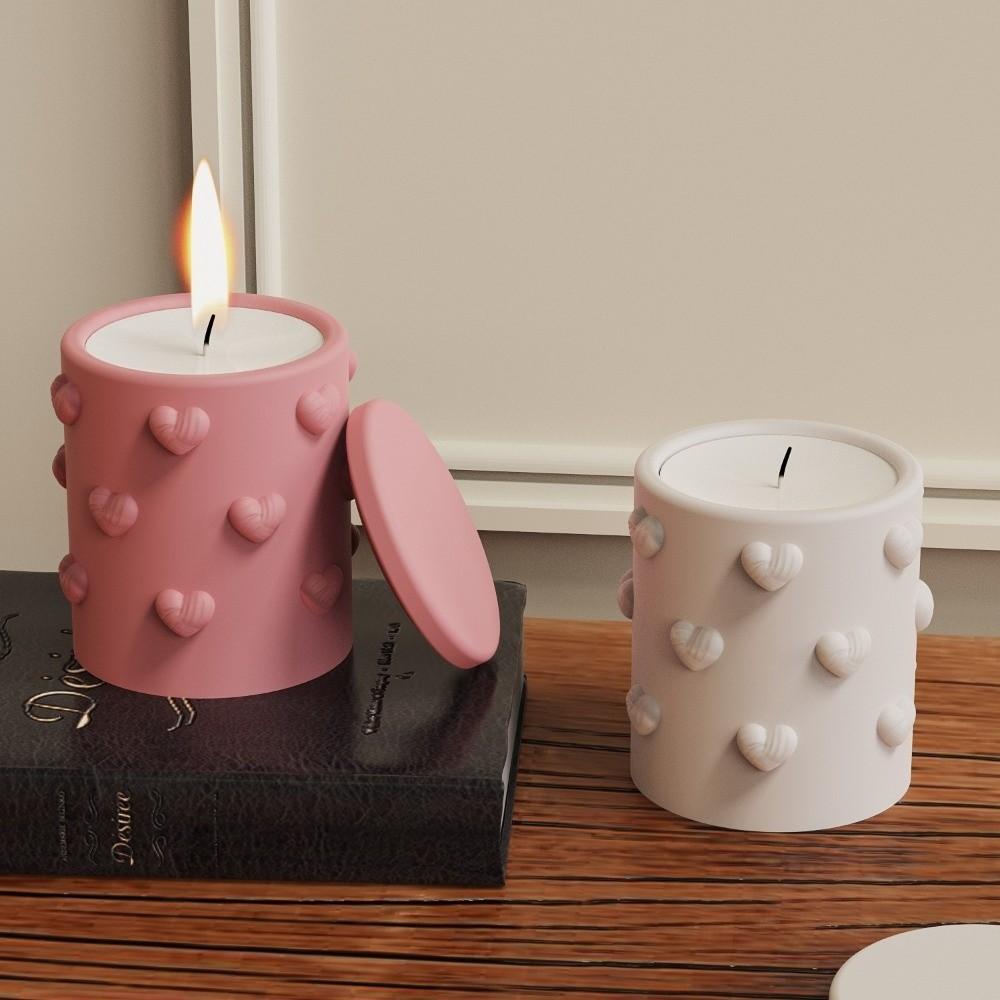 Jar Craft Silicone Molds DIY Flowerpot Candle Vessel Gypsum New Embossed Cup Molds