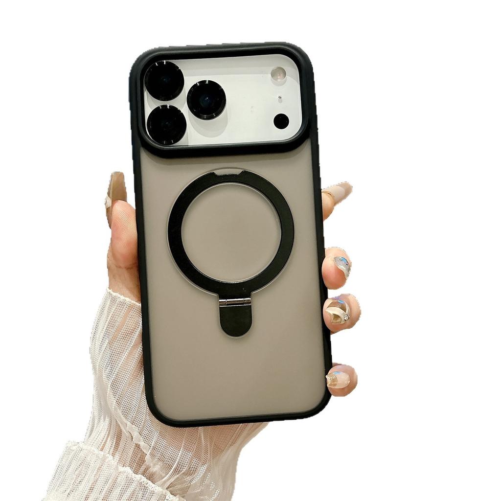 Applicable To IPhone 17 Magnetic Metal Bracket Mobile Phone Case Apple 16 Cooling Lens Film Protection Case