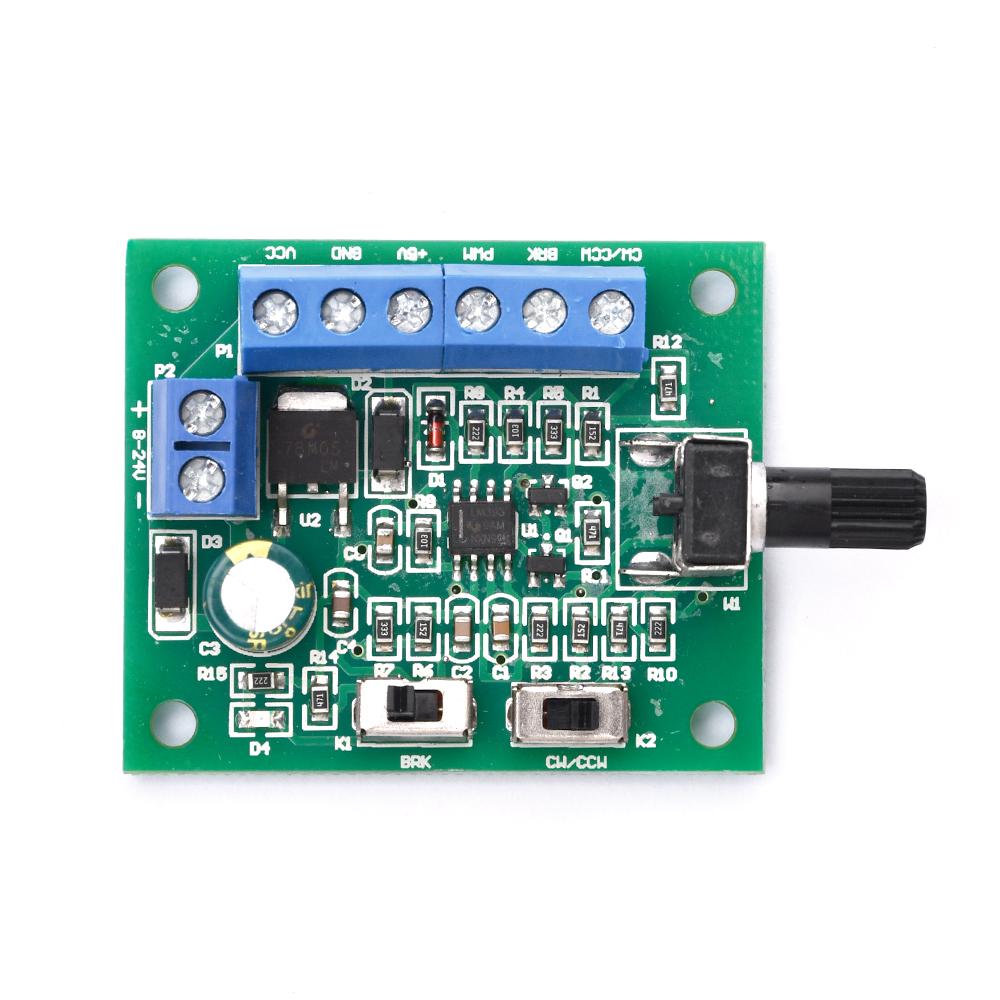 18KHz  DC8-24V Brushless DC Motor Speed Controller Driver PWM Controller Driver Board Regulator Forward Backward  Electroinc Kit