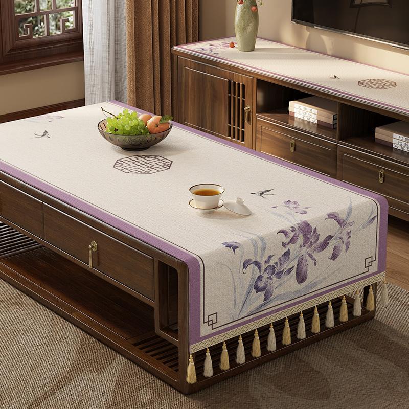 Coffee Table Tablecloth Living Room Light Luxury High-End Tv Cabinet Long Cover Cloth Dining Table Decorative Tablecloth