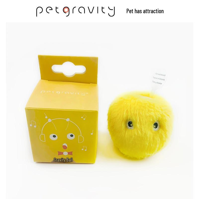 Gravity Jingle Ball Cat Toy with Animal Sounds and Catnip