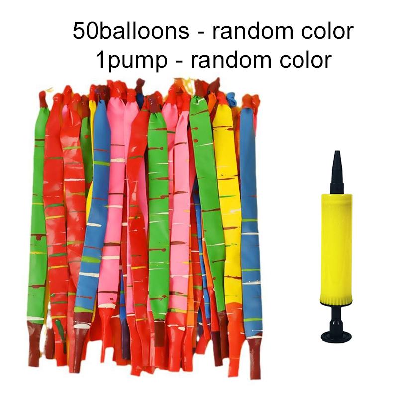 

50/100pcs Mixed Color Long Latex Rocket Balloon with Pump Flying Squeaking Birthday Party Decoration Outdoor Balloon TMZ 26cm