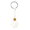 DIY Keychain Unfinished String Lanyard Keychain Crystal Stone Holder Cage Keyring Unique Jewelry Making Craft