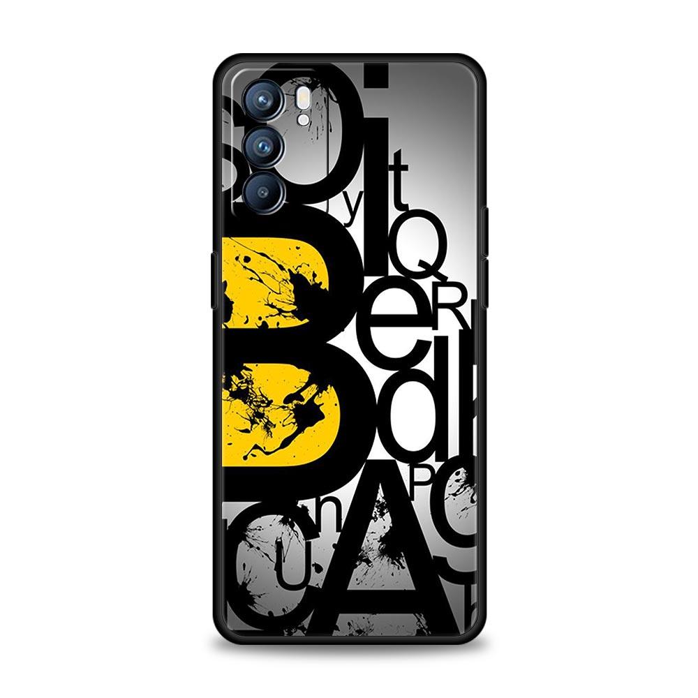 Number Pattern Phone Case For Oppo Reno 13 12 11 10 7 F Find X5 X6 A98 A80 A79 A78 A57 A54 A31 A17 Pro 5G Soft TPU Cover Fundas