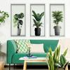 3D Plant Potted Plants Living Room Background Wall Decoration Self-adhesive Wall Stickers
