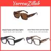 Fashion Casual Square Frame Sunglasses With Uv400 Protection For Summer Outings