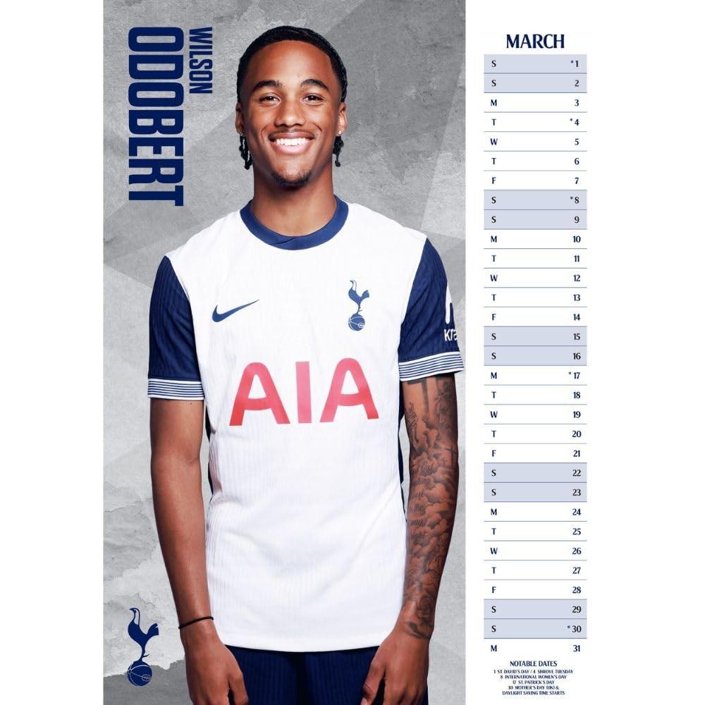 Tottenham Hotspur FC 2025 A3 Wall Calendar