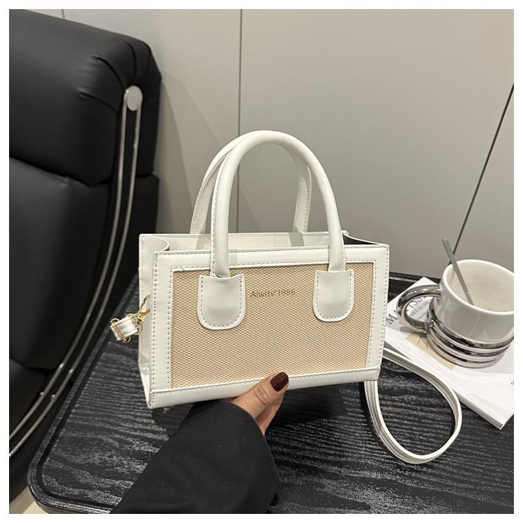 Ladies Out Splicing Commuter Large Capacity Fashion Handheld Crossbody Shoulder Bag For Women