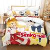 Anime The Helpful Fox Senko San Beding Set 3D Printed Suitable for Bedrom Soft Duvet Cover Set With Pilowcases Children Kids Home Textile