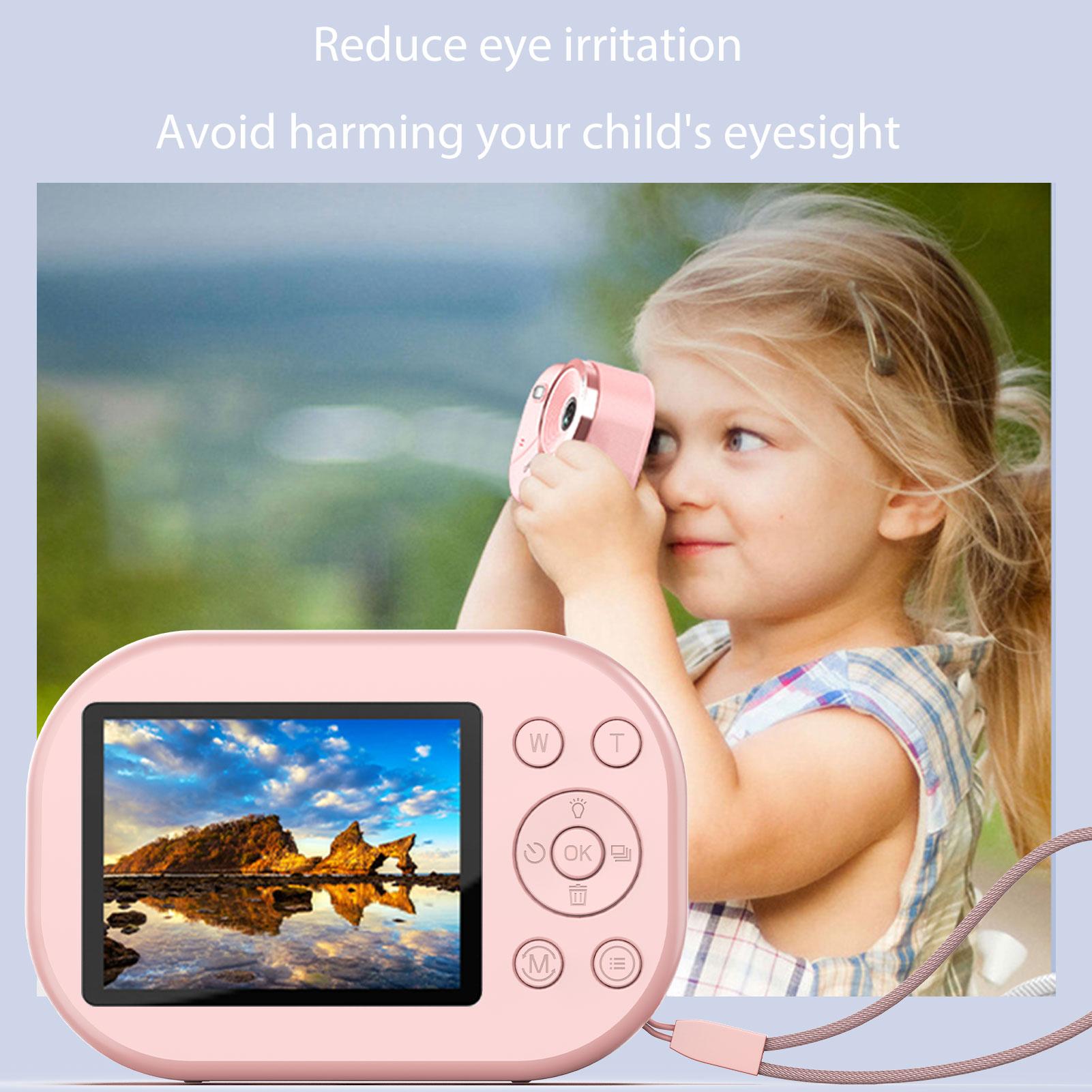 

4K Digital Camera 16X Zoom 48MP with Flashlight 32GB Card for Teens Boys Girls Travel Size рожевий