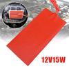 12V 15W Silicone Heater Pad Square Heating Pads Wire Heater Engine Block Oil Pan Hydraulic Tank Heating Plate Mat 50x100mm