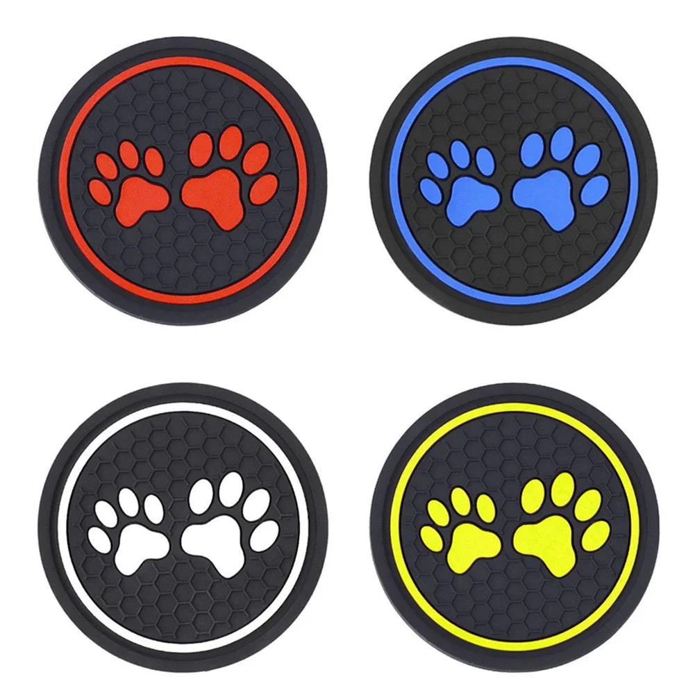 2PCS Car Coasters Cup Mat Universal Holder Anti Slip Bottle Pad Insert Pads Interior Most Water Cups Car Accessories