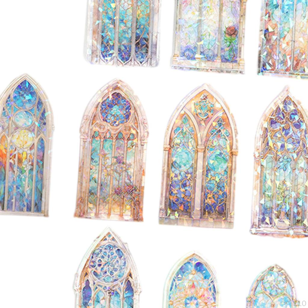 10 Pcs Stickers Diary DIY Hand Account Decorative Craft Waterproof Decor Decals for Party