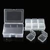 1 Set Diy Pill Seed Beads Jewelry Nail Art Material Organizer Box Transparent Rectangular Plastic Storage Box Jewelry Accessory