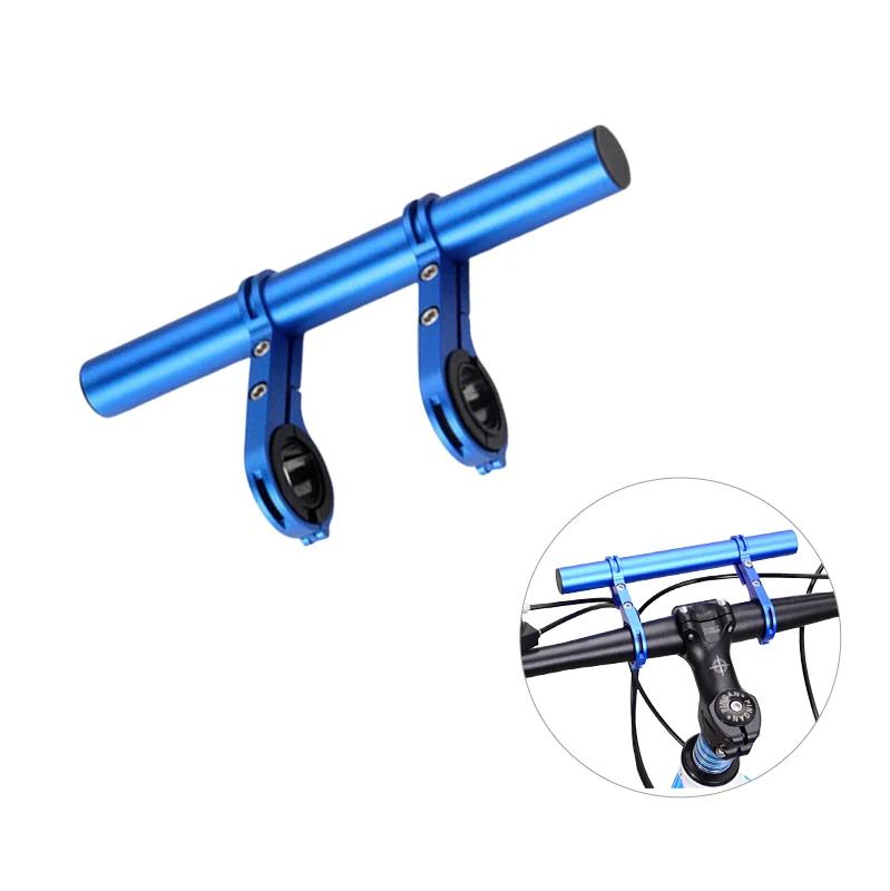 Supporto Estensione Manubrio Doppia Staffa per Bicicletta Porta Specchietto Clacson Luce Adattatore Riser Estensione per Bici Scooter