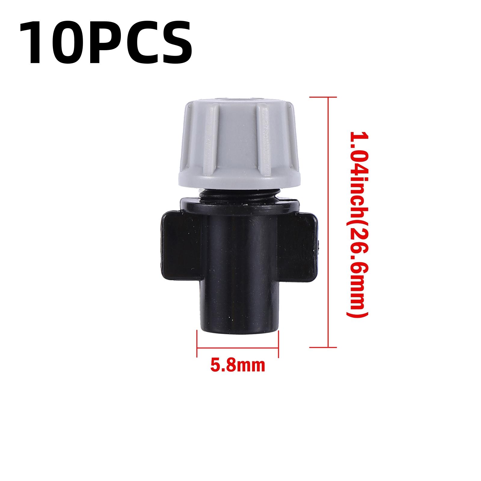 

10/50Pcs Adjustable Grey Sprayer Nozzle Kits 4/7mm Hose 2-way 3-way Drip-irrigtion Sprinklers Garden Lawn Atomization Cooling