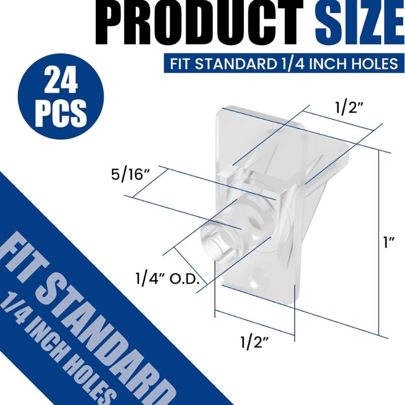 Discreet Shelf Support Pegs for Bookshelves Easy Installation Cabinet Supports for Strong Shelf Stability
