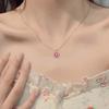 Double Layered Camellia Necklace for Women's Light Luxury Fashion Design Necklace Neck Chain Tassel Collarbone Chain Jewelry Gift
