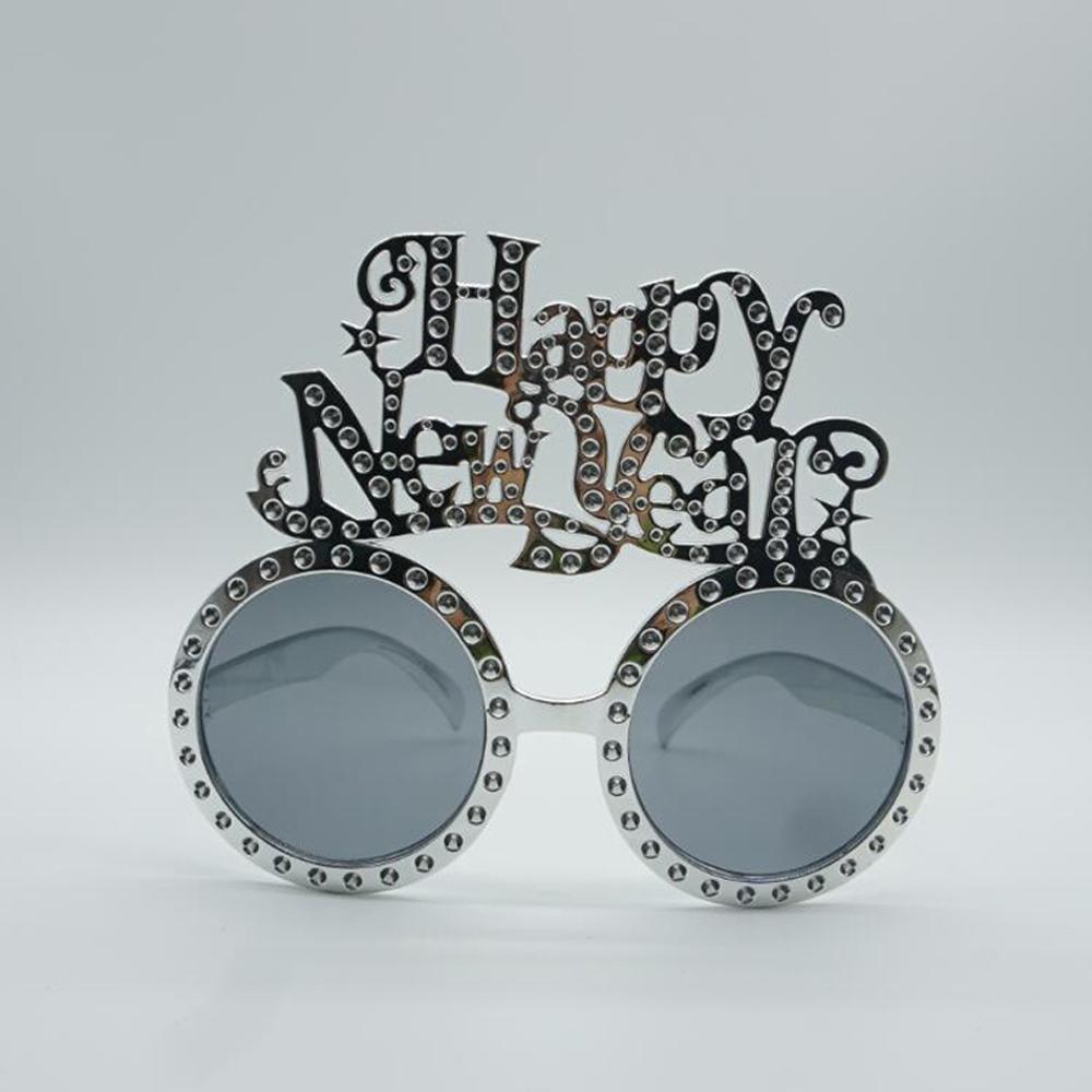 4 ks novoroční párty brýle 2022, novinka, fotobudka, rekvizity, dekorace, dětské dárky