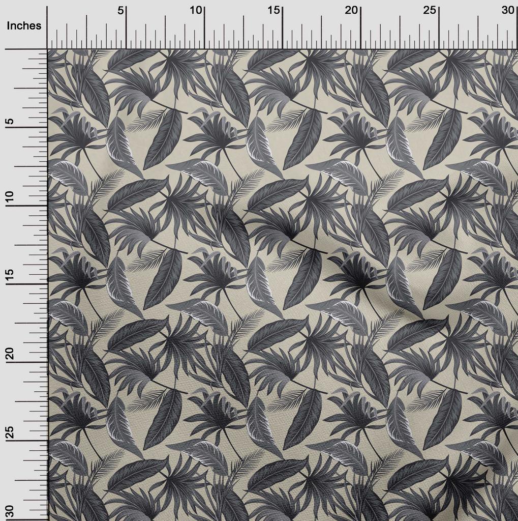 oneOone Cotton Flex Aqua Blue Fabric Ocean Underwater Life Quilting Supplies Print Sewing Fabric By The Yard 40 Inch