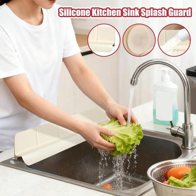 1 Stück Wasserdichte Spüle Saugbecher Typ Wasserspritzschutz, Küchenzubehör Haushalt Spüle Arbeitsplatte Spritzwassergeschützt Wasserspritzschutz