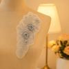 Flower Design Lace Flower Applique Rhinestones Dress Patches Patch Repair  Wedding Dresses