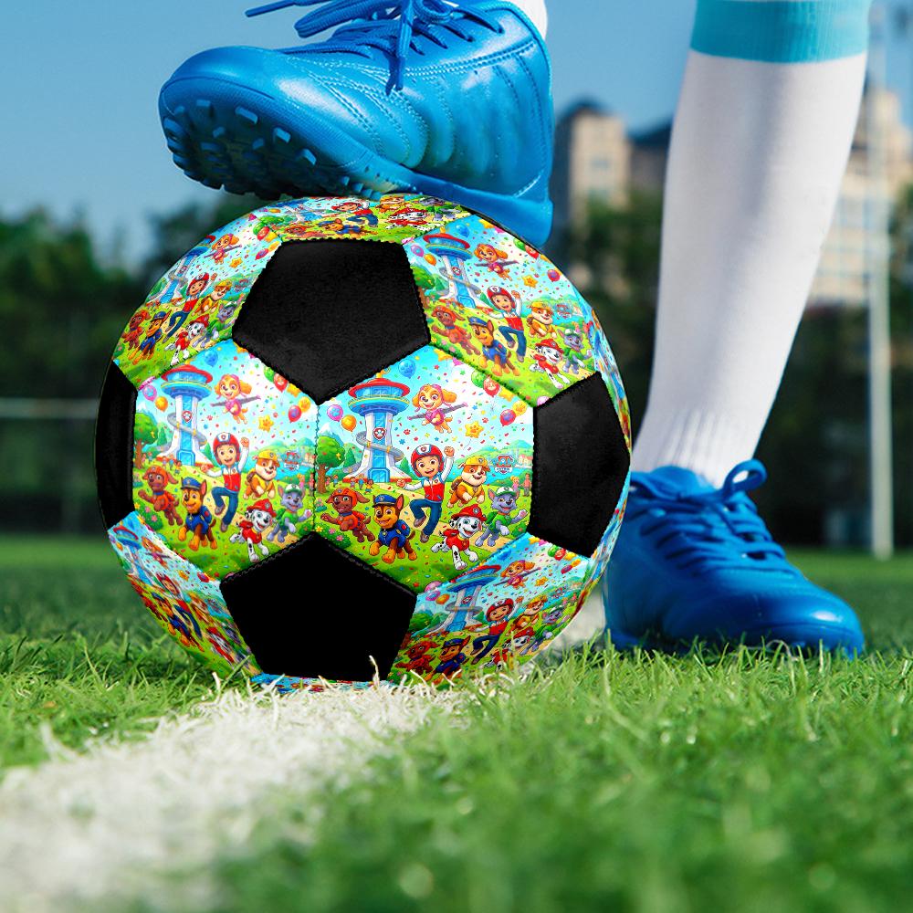 PAW Patrol Theme Size 5 Soccer Ball, Suitable for Both Indoor and Outdoor Matches, a Gift Suitable for Everyone.