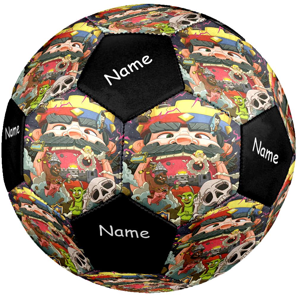 Custom Name Clash Royale Theme Size 5 Soccer Ball, Suitable for Both Indoor and Outdoor Matches, a Gift Suitable for Everyone.