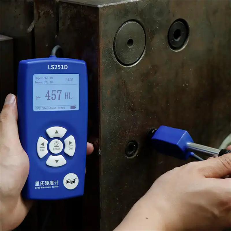 Linshang LS251D Portable Leeb Hardness Tester for Metal Heat Treatment Split Segment Code Screen Portable Hardness Tester