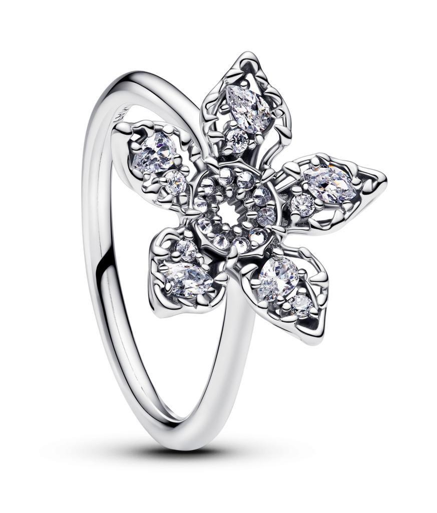 925 Sterling Silver Man-eating Flower Rose Four-leaf Clover Ring for Women Jewelry Open Design Wedding Party Fashion Gift