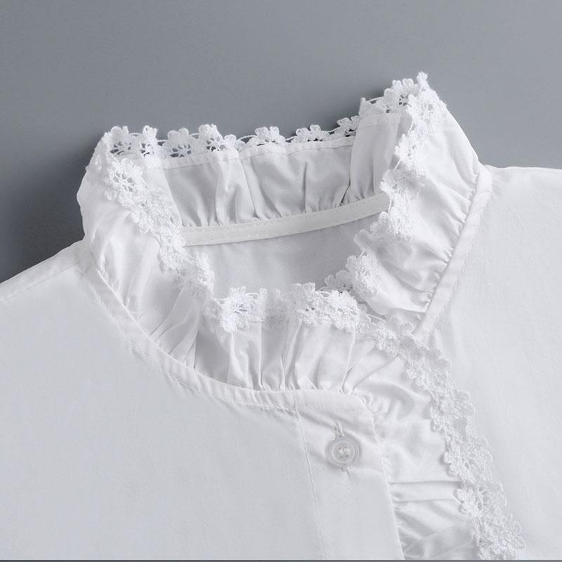 Perfect Match Autumn Women'S Cotton Detachable Collar For Sweater Blouse New Shirt Fake Collar Decorative Female White Half Shirt False Collar