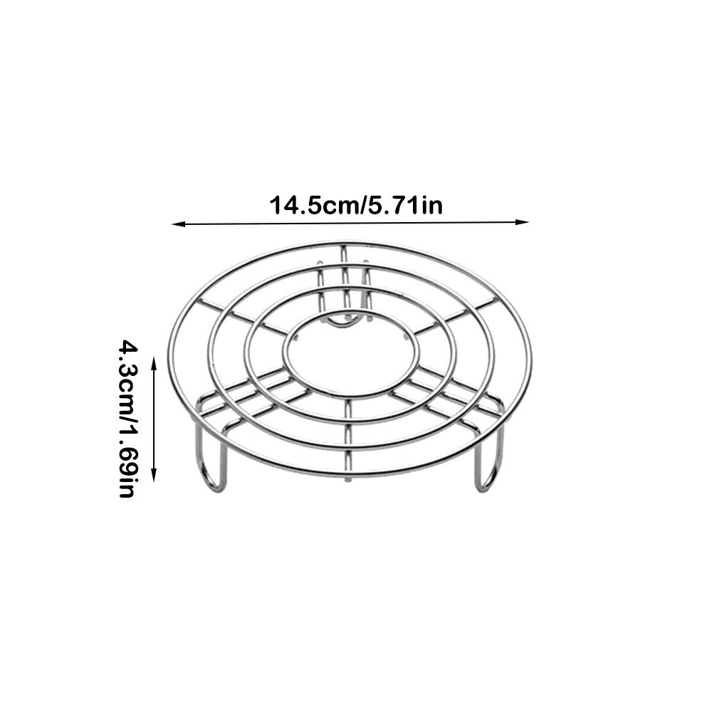 

Kitchen Tableware 304 Stainless Steel Steamer Rack Round Multifunction Pot Steaming Tray Pot Steaming Rack Kitchen Accessories