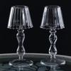 Creative Glass Candlesticks Table Lamp Shape Candle Holders For Home Wedding Room Decoration Party Glass Candlestick Pillar