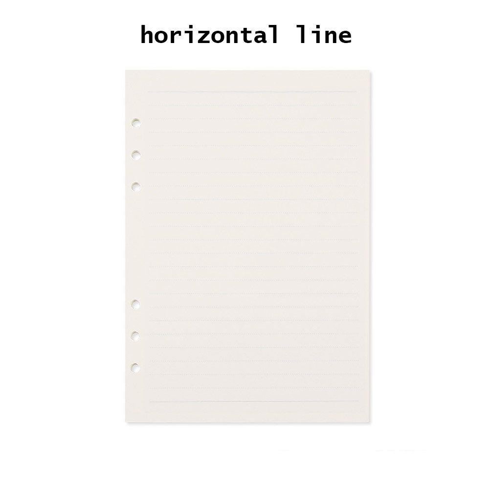 45 Sheets A5 A6 Loose Leaf Notebook Refill Paper Planner Inner Page Point Square Blank Plan Kraft Paper Inner Page Stationery