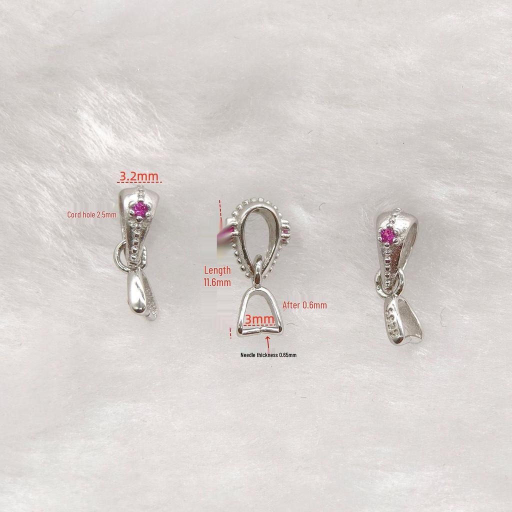 2025 Sterling Silver S925 Buddha Head Pendant for DIY Ruyi Jade Guanyin Accessories