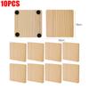 5-20PCS Square Round Wood Coasters Bottle Wine Cup Coffee Drinks Coaster Mat DIY Craft Painting Wood Engraving Party Decoration