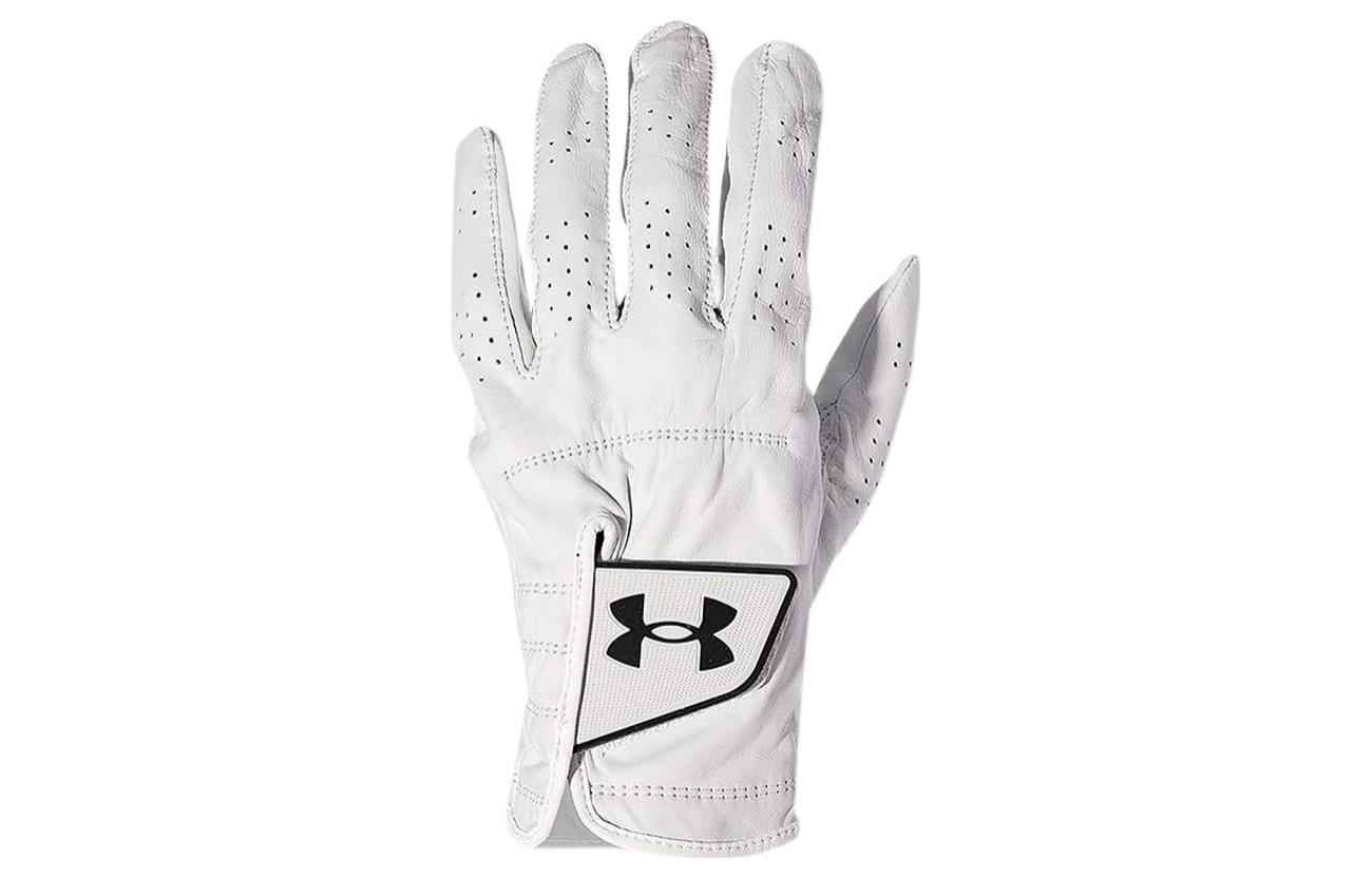 Under Armour Leather Sports Gloves Men s White 1363656-100 M