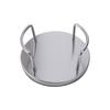 6 Pieces Silver Stainless Steel Coaster Round Drink Pad Creative Cup Mat  Restaurant