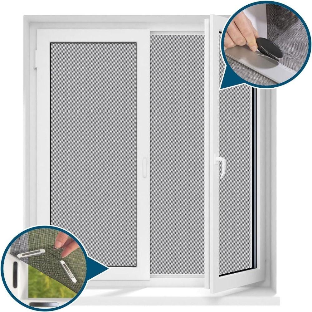 Verstellbare Größe Fenster Fliegengitter Insektenschutz Fenstergitter Abdeckung für Wohnungsgebrauch
