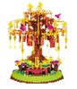 Music Snow Castle Mini Building Blocks DIY Toy with Fan Snow Effect Acrylic Cover Perfect Home Decor Gift for Kids Adults