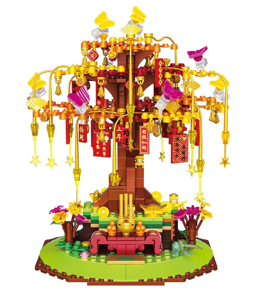Music Snow Castle Mini Building Blocks DIY Toy with Fan Snow Effect Acrylic Cover Perfect Home Decor Gift for Kids Adults