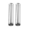 ACROPIX 35mm 1.35" OD 6" 152mm Length Universal Car Aluminum Alloy Intercooler Pipe Straight Air Intake Tube - 2 Pcs