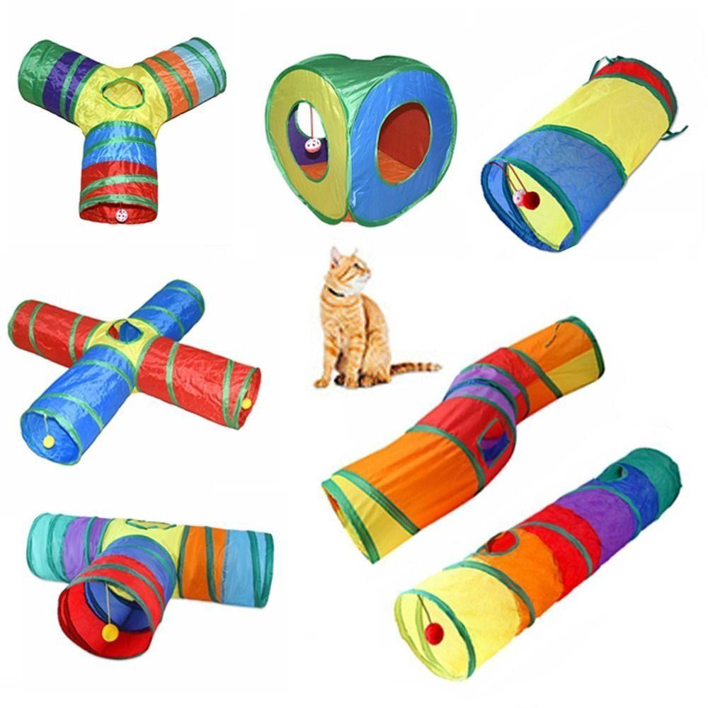 Breathable Cat Nest Foldable Cat Maze Tunnel Portable Pet Fun Play Toy Cat