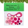 Zestaw do samodzielnego wykonania ozdoby bałwana Świąteczne dekoracje świąteczne Ręcznie robiony bałwan z guzików Zestaw do rękodzieła Ozdoba na choinkę Prezent świąteczny
